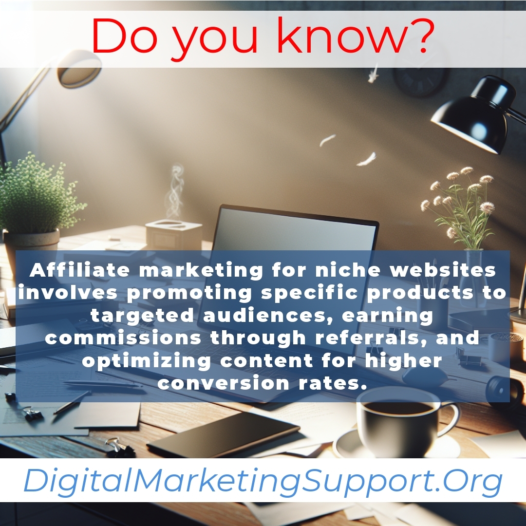 Affiliate marketing for niche websites