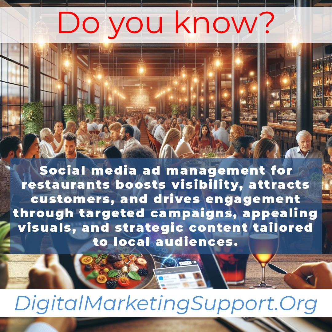 Social media ad management for restaurants