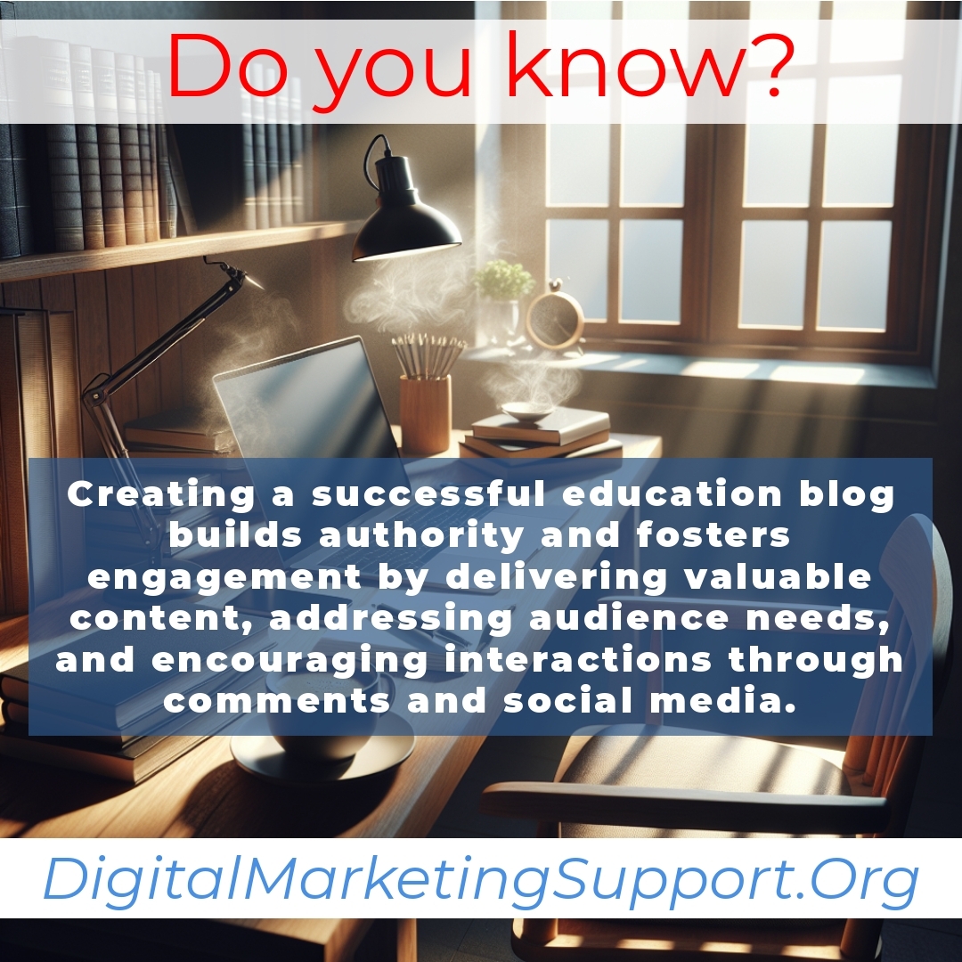 Building Authority and Engagement with a Well-Executed Education Blog