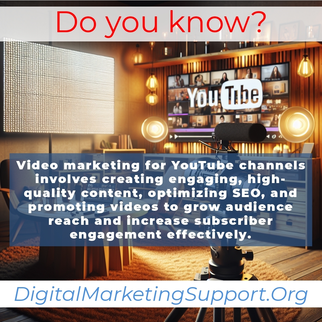 Video marketing for YouTube channels