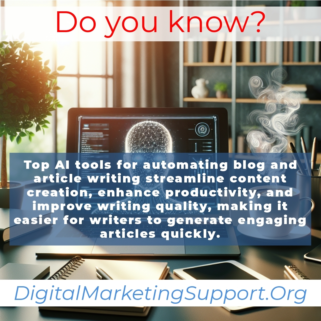 Top AI Tools for Automating Blog and Article Writing