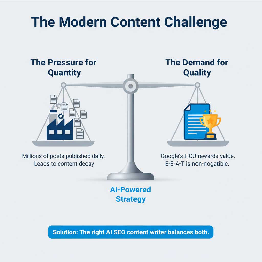 The Modern Content Challenge: Quality vs. Quantity