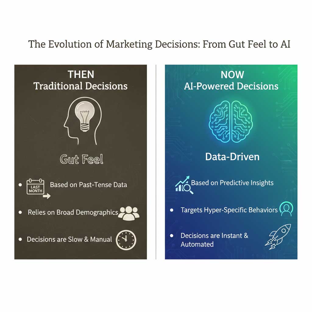 The Evolution of Marketing Decisions: From Gut Feel to AI
