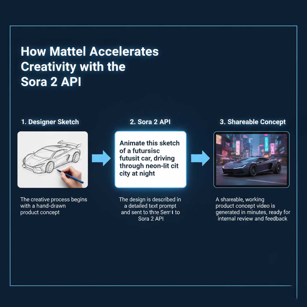 From Sketch to Concept: How Mattel Uses the Sora 2 API