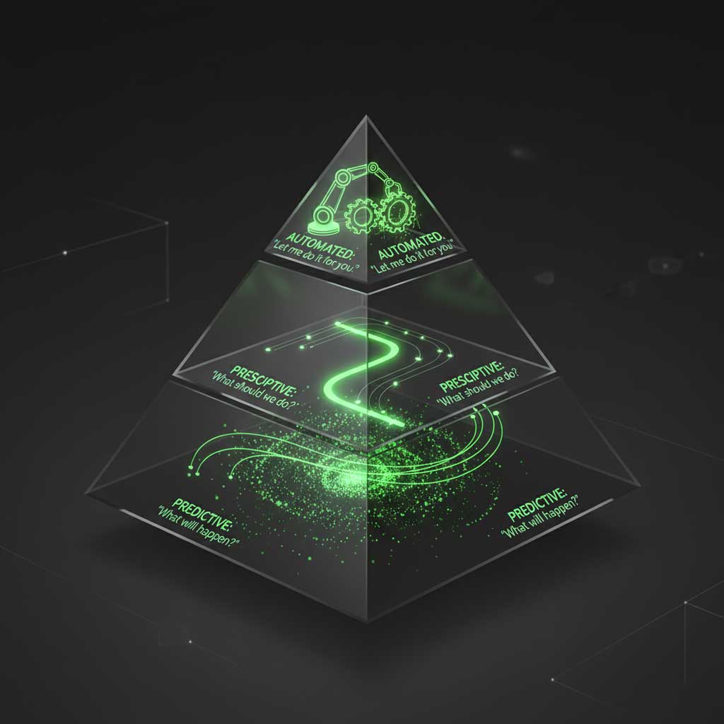The Intelligence Pyramid: From Prediction to Automation