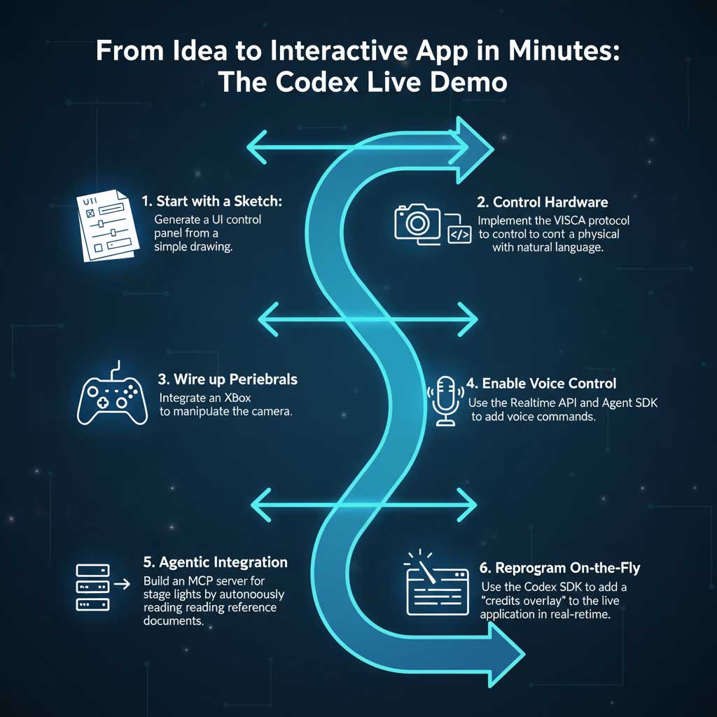From Sketch to Live App: The Codex Live Demo Workflow