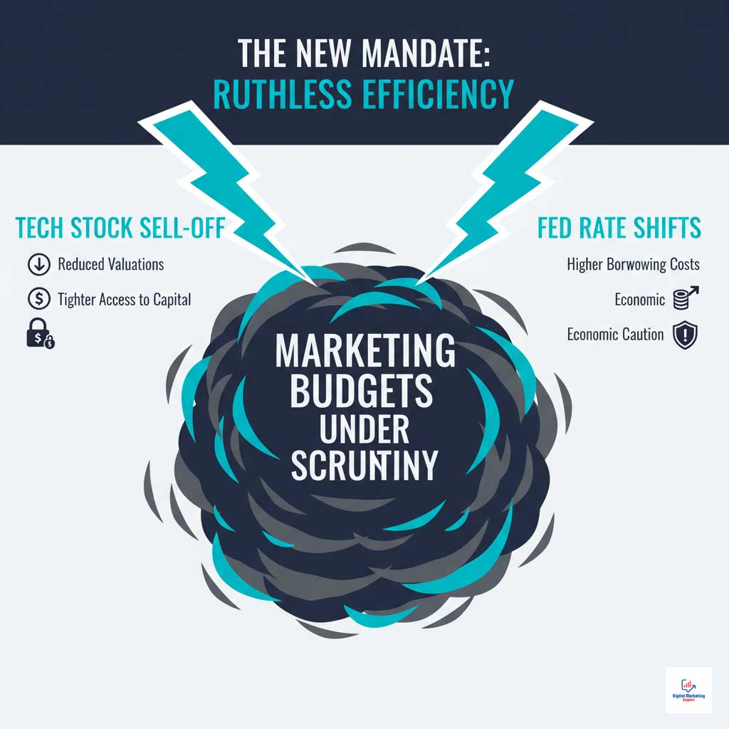 Tech Stocks Sell-Off and Fed Shifts: What Digital Marketers Must Change Now (AI hype, ad budgets, and content strategy) Tech Stocks Sell-Off and Fed Shifts: What Digital Marketers Must Change Now (AI hype, ad budgets, and content strategy)