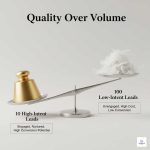 Is it better to focus on lead quality or lead volume in the 2025 market?