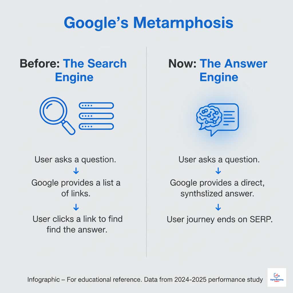 From Search Engine to Answer Engine: The Google Evolution