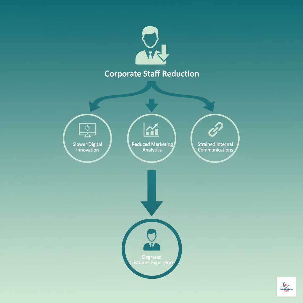 The Ripple Effect: From HQ Cuts to Customer Impact