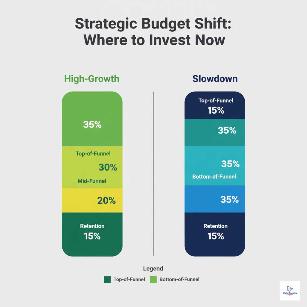 Budget Reallocation: Marketing in a High-Growth vs. Slowdown Market