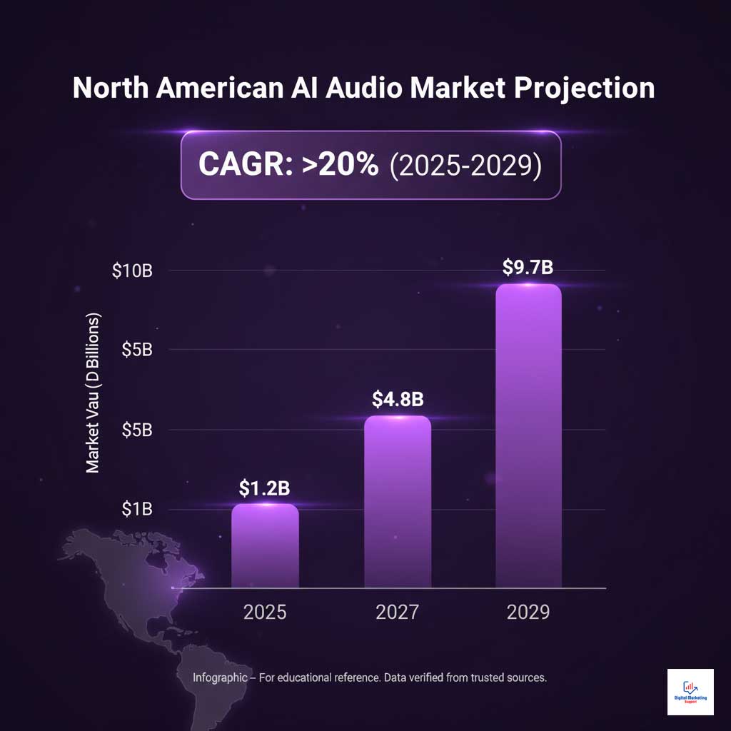 The Soaring AI Audio Market in North America
