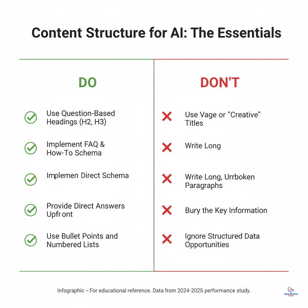 A Checklist for Structuring AI-Friendly Content