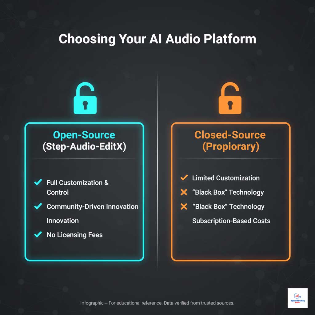 Open-Source vs. Closed-Source: The AI Audio Choice