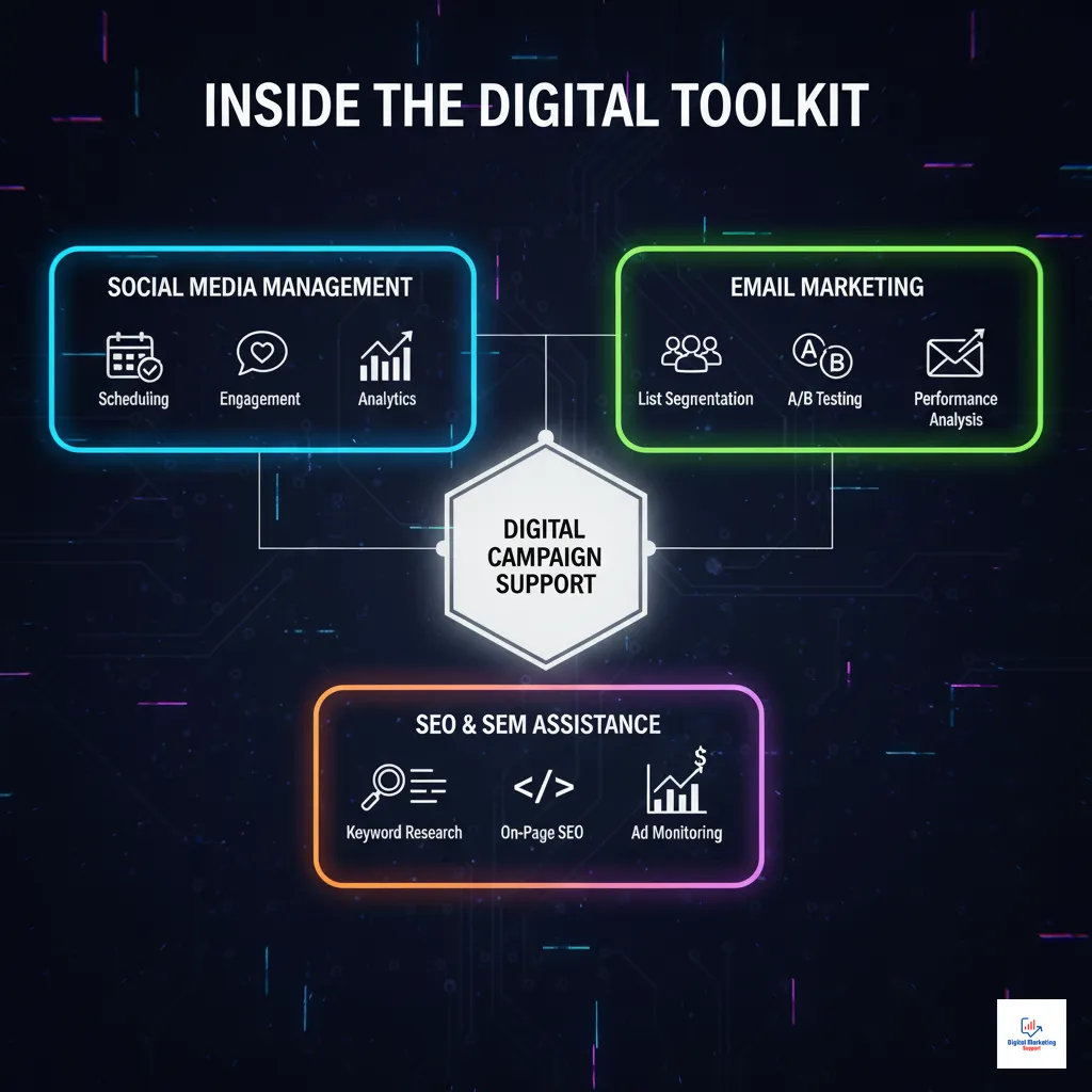 Digital Campaign Execution at a Glance - Infographic