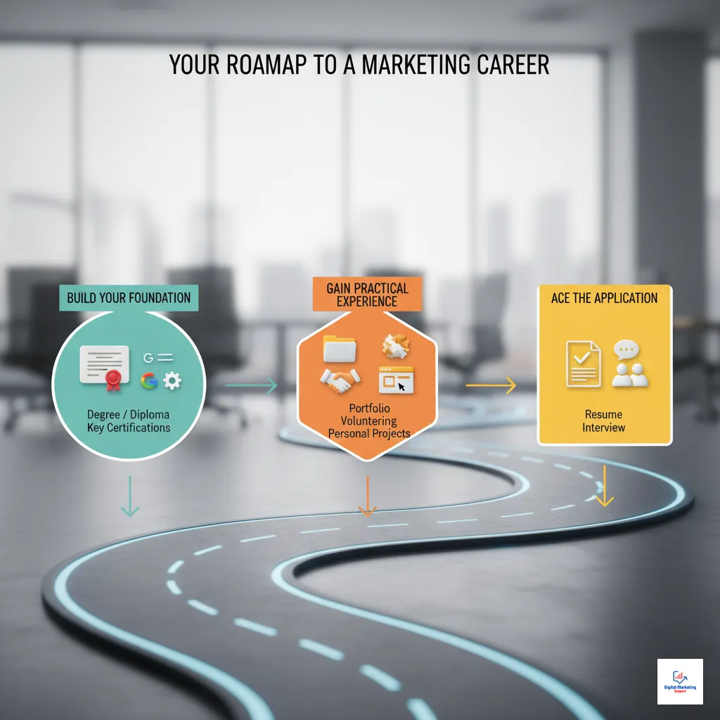 How to Become a Marketing Assistant - Your Action Plan - Infographic