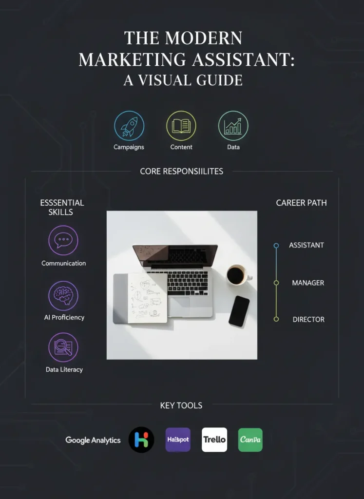 The Complete Marketing Assistant Role at a Glance - Infographic