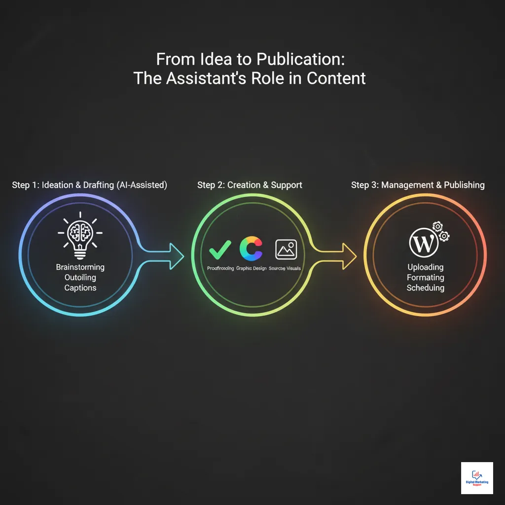 The Content Creation Support Cycle - Infographic