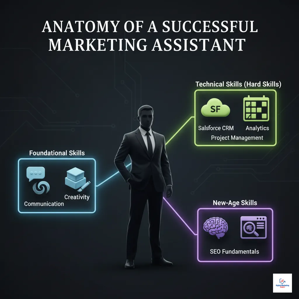 The Essential Skills of a Modern Marketing Assistant - Infographic