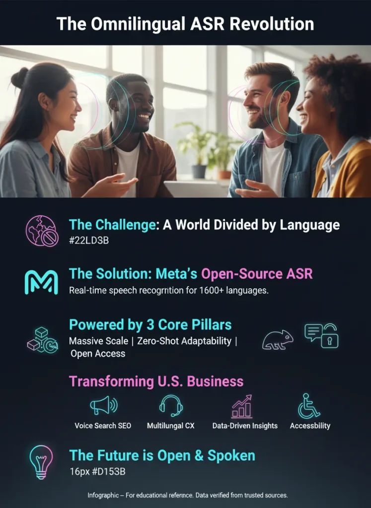 The Omnilingual ASR Revolution - Summary Infographic