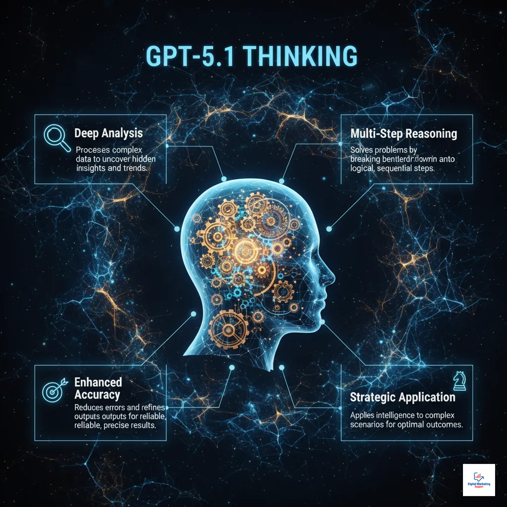 Unlocking GPT-5.1 Thinking: The Powerhouse of Adaptive Reasoning - Infographic