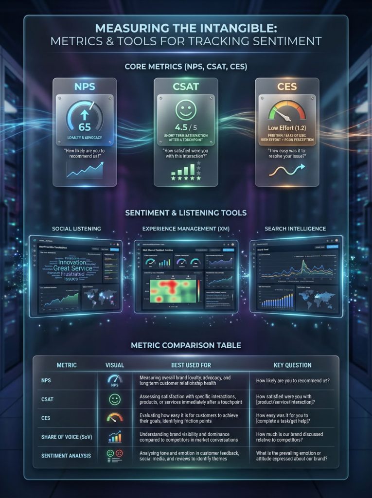 Measuring the Intangible: Metrics and Tools for Tracking Sentiment