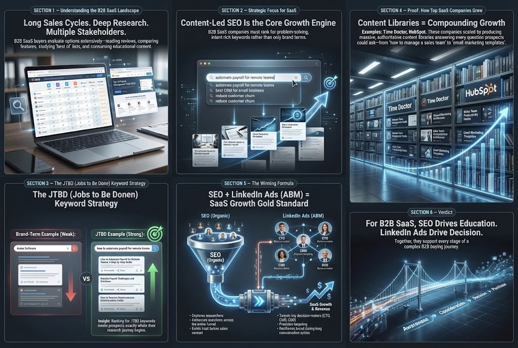 SEO vs Digital Marketing for B2B SaaS
