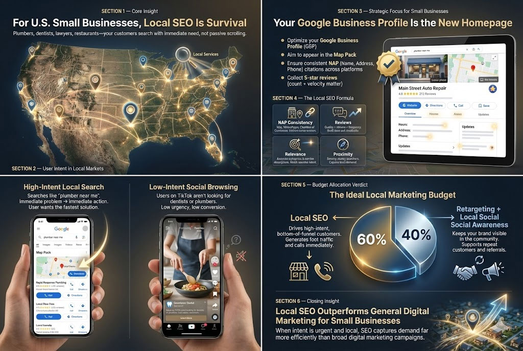 SEO vs Digital Marketing for Small Businesses (USA)