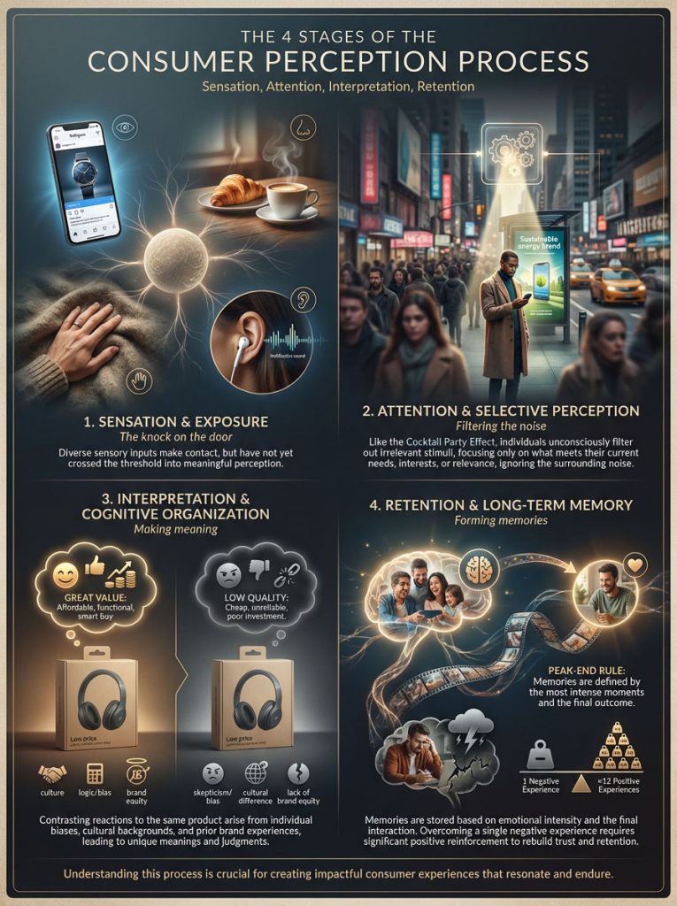 The 4 Stages of the Consumer Perception Process in Marketing